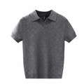 V - NECK KNITTED POLO VERONA - Lancetto