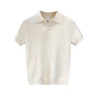 V - NECK KNITTED POLO VERONA - Lancetto