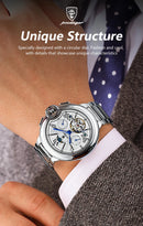 POEDAGAR Military Mechanical Watch | Automatic Tourbillon Day - Date Edition - Lancetto