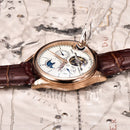 LIGE Automatic Tourbillon Watch | Genuine Leather Skeleton Mechanical Timepiece - Lancetto