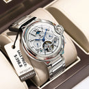 POEDAGAR Military Mechanical Watch | Automatic Tourbillon Day - Date Edition - Lancetto