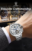 POEDAGAR Military Mechanical Watch | Automatic Tourbillon Day - Date Edition - Lancetto