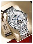 POEDAGAR Military Mechanical Watch | Automatic Tourbillon Day - Date Edition - Lancetto