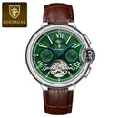 POEDAGAR Military Mechanical Watch | Automatic Tourbillon Day - Date Edition - Lancetto