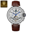 POEDAGAR Military Mechanical Watch | Automatic Tourbillon Day - Date Edition - Lancetto
