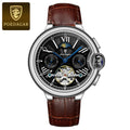 POEDAGAR Military Mechanical Watch | Automatic Tourbillon Day - Date Edition - Lancetto