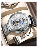 POEDAGAR Military Mechanical Watch | Automatic Tourbillon Day - Date Edition - Lancetto