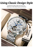 POEDAGAR Military Mechanical Watch | Automatic Tourbillon Day - Date Edition - Lancetto